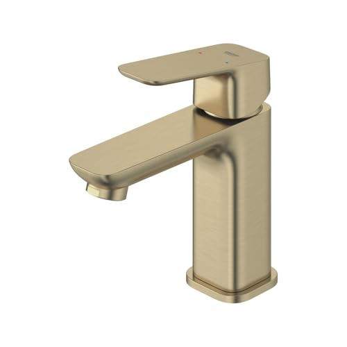 GROHE Cubeo S-Size Single-Hole Single-Handle Bathroom Faucet,Brushed Nickel - color: Brushed Nickel, size: S-Size