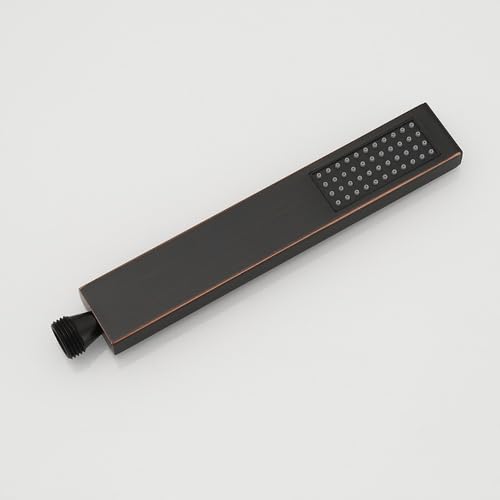Hand Shower Wand Handheld Shower Spray High Pressure Single Function Luxury Hand Showerhead Oil Rubbed Bronze - color: Oil Rubbed Bronze, style: Square