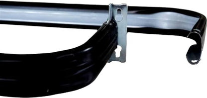 Yafa Home Fashion Heavy Duty Single Standard Adjustable Curtain Rod Hardware Included - color: Black, size: 26” - 48” [2 PCS]