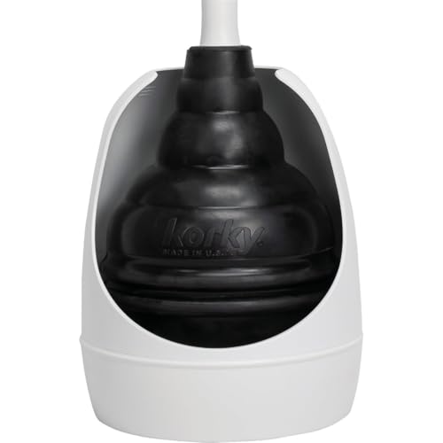 Korky Beehive Max Hideaway 15 in. L x 6 in. Dia. Toilet Plunger