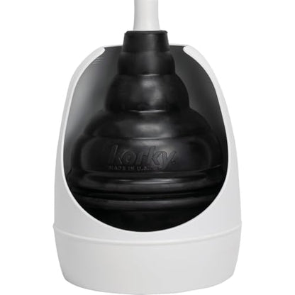 Korky Beehive Max Hideaway 15 in. L x 6 in. Dia. Toilet Plunger
