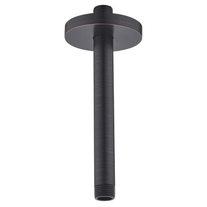 RANDOM 8 Inches Ceiling Mount Shower Arm with Flange,Oil Rubbed Bronze.RD91038-8-ORB - color: 8″Oil Rubbed Bronze(Round Flange)