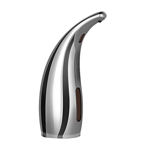 Soap Dispenser,Adjustable 4-Level Touchless Bath Kitchen Countertop Automatic Soap Dispenser with Infrared Motion Sensor,IPX6 Waterproof.Perfect for Bathroom and Kitchen. - color: Silver-adjustable Dispenser