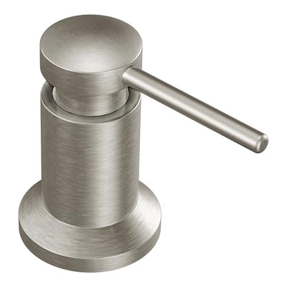 Moen 3942SRS Kitchen Soap Dispenser, Spot Resist Stainless | Refillable design, Deck-mounted installation, Built-in sink accessory, Spot resist stainless finish - color: Spot Resist Stainless