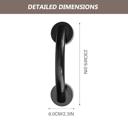 Suction Cup Grab .05 X 2.36 X 2.16 in Punch-Free Door Handle for Bathroom Shower Glass Door Window Kitchen Home Hotel Office Support