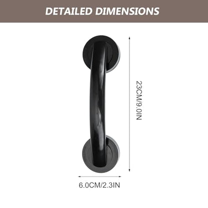 Suction Cup Grab .05 X 2.36 X 2.16 in Punch-Free Door Handle for Bathroom Shower Glass Door Window Kitchen Home Hotel Office Support