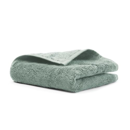 Cariloha Washcloth - Soft Bamboo Viscose - Ocean Mist - 13" x 13" | Ultra Plush, Quick Dry Wash Cloths, Turkish Cotton, Bamboo Viscose Blend, Highly Absorbent Face Towels, Odor Resistant