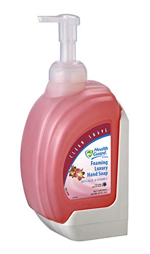 Health Guard 69014 Foaming Luxury Hand Soap, 950 mL Clean Shape Pump Bottle, Pink with Tropical Fragrance (Pack of 4)
