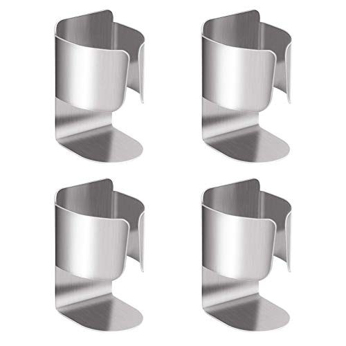 Electric Toothbrush Holder, 304 Stainless Steel Wall Mounted Self Adhesive Storage Organizer Stand Rack for Electric Toothbrush, Toothpaste, Facial Cleanser (Silver 4 Pack) - color: Silver 4 Pack