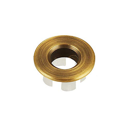 Sink Basin Trim Overflow Cover Brass Insert in Hole Round Caps Antique Brass - color: Antique Brass 1 Pc