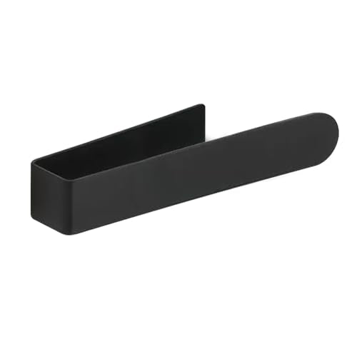 Hand Towel Holder, Self Adhesive Hand Towel Bar，Stainless Steel Bathroom Towel Racks Stick on Wall, Black - size: 9 Inch