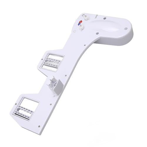 Bidet Toilet Attachment Spray Hot Cold Fresh Water Dual Nozzle Non Electric Mechanical Adjustable Water Pressure Temperature Bathroom Seat for Standard Toilets White 17.3 x 8.1