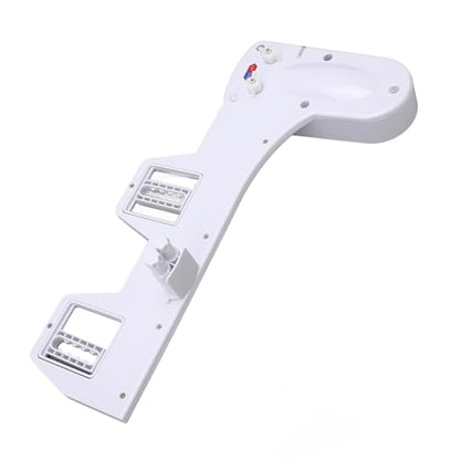 Bidet Toilet Attachment Spray Hot Cold Fresh Water Dual Nozzle Non Electric Mechanical Adjustable Water Pressure Temperature Bathroom Seat for Standard Toilets White 17.3 x 8.1