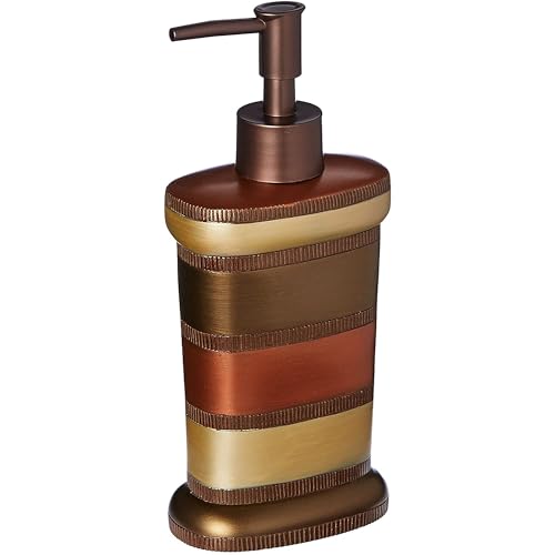 Zahari Home Contempo Stylish Soap Dispenser Set - Modern Print Design for Kitchen and Bathroom - Lotion Pump, Dish Soap, Hand Sanitizer, Hand Soap - Cute and Practical - color: Contempo