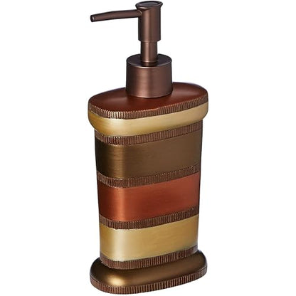 Zahari Home Contempo Stylish Soap Dispenser Set - Modern Print Design for Kitchen and Bathroom - Lotion Pump, Dish Soap, Hand Sanitizer, Hand Soap - Cute and Practical - color: Contempo