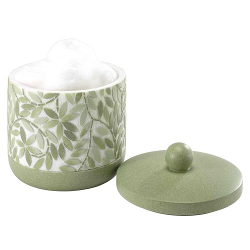 Avanti Linens - Bath Set, 3pc Countertop Accessories, Resin Lotion Pump, Covered Jar & Vanity Tray (Stratford Collection, Green) - size: 3pc Bath Set