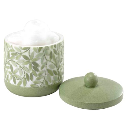 Avanti Linens - Bath Set, 3pc Countertop Accessories, Resin Lotion Pump, Covered Jar & Vanity Tray (Stratford Collection, Green) - size: 3pc Bath Set