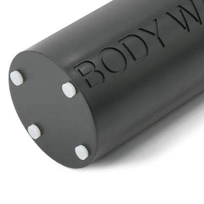 Matte Black Body Wash Dispenser Luxurious Refillable Pump Bottle with Embossed Text, Durable Construction for Bathroom and Shower - color: Body Wash Black