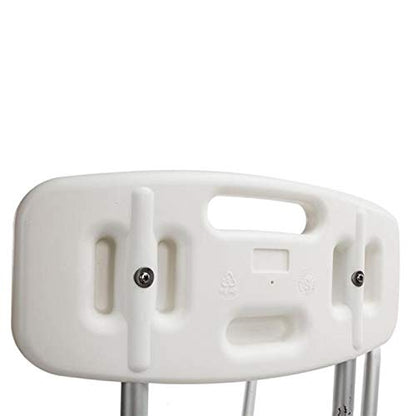 Bath Chair,Adjustable Handicap Shower Chair Seat Bench Transfer Bench with Arms and Backs,3 Blow Molding Plates Aluminium Alloy for Seniors Elderly Baby Bathtub Lift Chair (White) - color: White