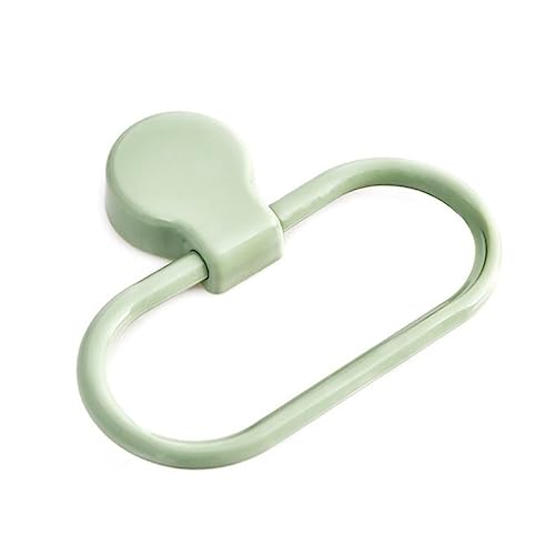 NUOBESTY Self Adhesive Towel Holder Ring No Drilling Abs Towel Rack for Bathroom Kitchen Wall Mount Easy Installation Green