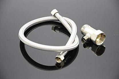 Single Nozzle Self-Cleaning Bidet, Non-Electric Mechanical Fresh Water Spray Toilet Seat Attachment