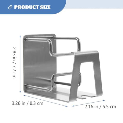 Stainless Steel Wall Toothbrush Rack with Rinsing Cup Holder Wall-Mounted Organizer for Toothbrushes Toothpaste and Bathroom Items Easy No-Drill Installation Water-Drain Design