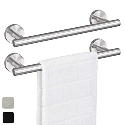 12 Inch Towel Bar 2 Pack for Bathroom 9/12/16/24/28/33 Inch Kitchen Hand Towel Holder Brushed Nickel Stainless Steel 304 RUSTPROOF Wall Mount Towel Rod 2 of Pack (2, Brushed Nickel, 12 Inch) - color: Brushed Nickel, size: 12 Inch