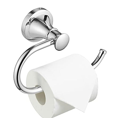 Toilet Paper Holder Wall Mount Bathroom Tissue Holder Polished Chrome | Pivoting Tissue Roll Holder, High Quality Stainless Steel Hand Towel Ring Rustproof, Bathroom Accessories,Toilet Storage - color: Polished Chrome