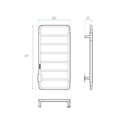 Swiss Madison Ivy 8-Bar Electric Towel Warmer Heated Towel Racks for Bathroom in Chrome - color: Chrome