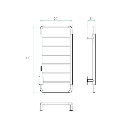 Swiss Madison Ivy 8-Bar Electric Towel Warmer Heated Towel Racks for Bathroom in Chrome - color: Chrome