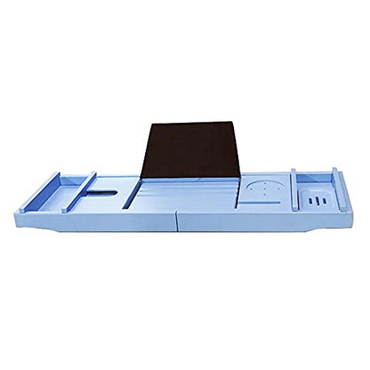 Expandable Bathtub Tray, Bamboo Bathtub Tray, Bathtub Caddy, with Tablet Holder, Mobile Phone Tray and Wine Glass Slot.