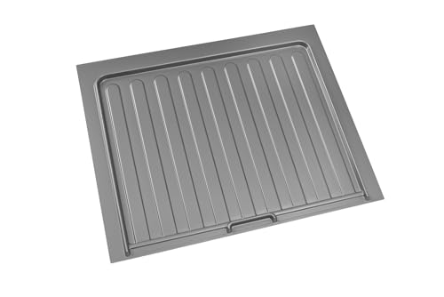 REV-A-Shelf Silver Polymer Trim-to-Fit Drip Tray for 27" - 30" Sink Base Cabinets - color: Silver, size: 28.5" x 23.3" x 0.8"