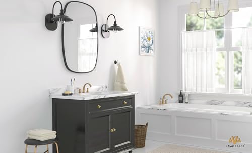 Bathroom Faucet for Sink 3 Hole, Champagne Gold, BF405-CB | 8 inch Widespread Bathroom Faucet 2 Handle Bathroom Sink Faucet for Vanity with Drain Assembly Supply line, Champagne Gold - color: Champagne Gold