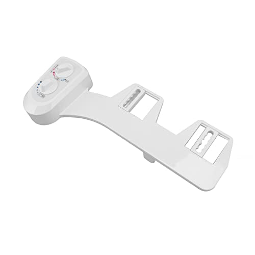 Toilet Bidet Double Knob Movable Nozzle NonElectric SelfCleaning Bidet Attachment for Home Bathroom
