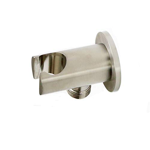 Shower Wand Holder Wall Mount,Hand Held Shower Holder with Hose Connector for Shower System Faucet Set,Handheld Shower Handle Sprayer Holder Attachment,Shower Hose Adapter, Brushed Nickel - color: Brushed Nickel