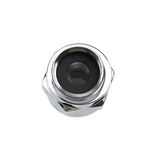 Chrome Finish Shower Head Swivel Ball For G1/2 Universal Shower Arm | 360°Brass Chrome Shower Head Elbow Adapter Adjustable - color: Chrome Finish