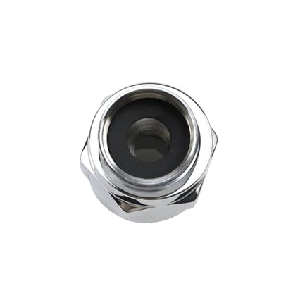 Chrome Finish Shower Head Swivel Ball For G1/2 Universal Shower Arm | 360°Brass Chrome Shower Head Elbow Adapter Adjustable - color: Chrome Finish