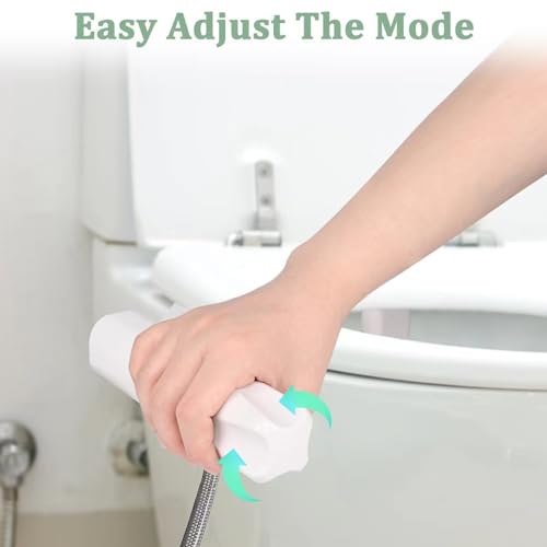 Sitz Bath for Toilet, Bidet Attachment for Toilet, Toilet Bidet Attachment, Bidet Sprayer with Dual Nozzle, Bidet Spray Adjustable Pressure for Feminine/Posterior Wash
