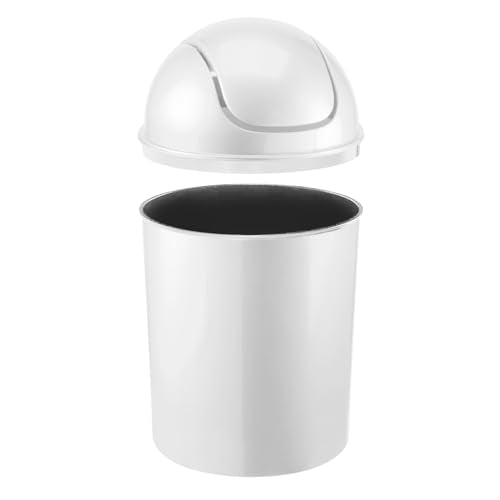 Umbra Mini 1-1/2-Gallon Swing-Top Waste Can, White - color: White