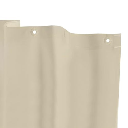 Kenney KN61436 Lightweight 3 Gauge Waterproof PEVA Shower Curtain Liner with Durable Eyelet Hang Holes and Weighted Magnetic Hem for Bathroom, 70" W x 72" H, Taupe, 1-Pack - color: Taupe, size: 70"W x 72"L (Pack of 1)