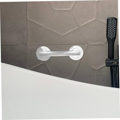 2pcs Removable Suction Cup Handles Strong Adhesive Safety Grab Bars for Seniors No-Drill Installation for Glass and Tile Portable Bathroom Support Armrests