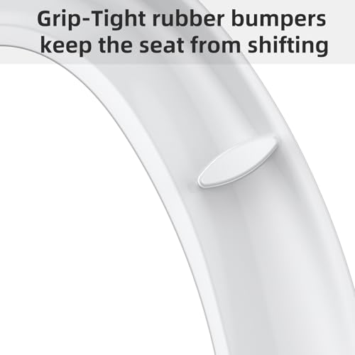Elongated Slow Close Toilet Seat - Quiet Close Lid, Quick Release, Easy Install, Non-Slip Bumpers, White Bathroom Toilet Seat Cover - Easy Clean, Soft Close - size: Elongated
