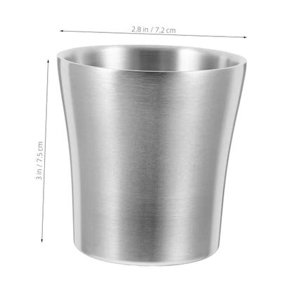SOLUSTRE 1pc Metal Drinking Cup Steel Water Cup for Drinking Mouth Rinse Cooking Utensil Holder Toothbrush Container