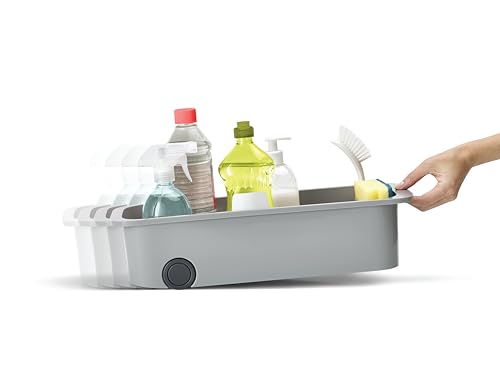 Joseph Joseph CupboardStore Easy-Access Wheeled Storage Caddy, Under Sink Kitchen Cabinet Organizer- Grey - size: 1 EA