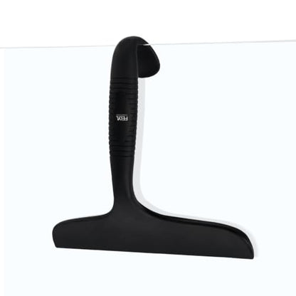 Shower Squeegee for Glass Doors Silicone Black Squeegee with Built-in Hook for Mirror, Window, Tile Wall & Car, All-in-One