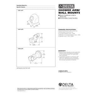 Delta Faucet U4005-RB-PK Adjustable Wall Mount, Venetian Bronze,4.00 x 2.00 x 4.00 inches - color: Venetian Bronze