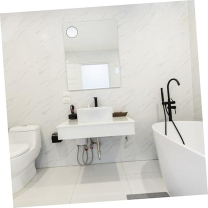 ARTIBETTER Suction Cup Magnifying Mirror Black 150mm 5X Magnification Makeup Mirror for Bathroom Vanity and Travel Use
