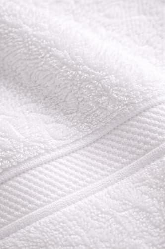 Lux Collection 8-Piece Luxury Towel Set, 100% Ring Spun Cotton, 400 GSM, White, Super Absorbent, Quick-Dry, 2 Bath, 2 Hand, 4 Washcloths