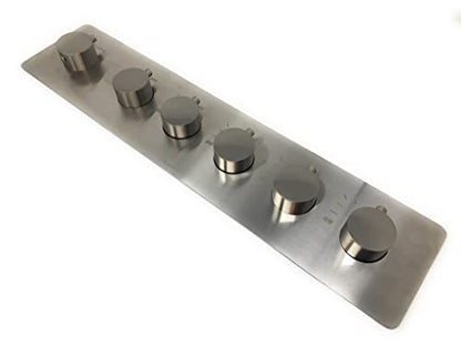 Cascada Luxurious Recessed Large LED Waterfall Rainfall Shower System (Brushed Nickel) - color: Brushed Nickel