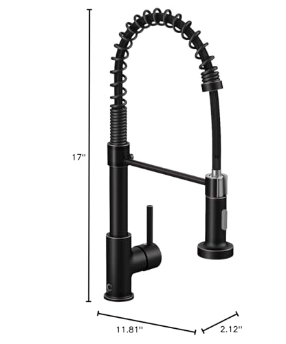 Oil Rubbed Bronze Single Handle Kitchen Faucet with Sprayer, Pull Down Faucet for Camper, RV, Farmhouse Sink - color: F-Oil Rubbed Bronze, style: Classic